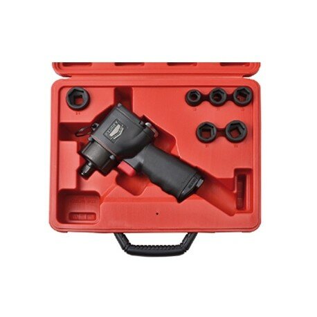 Clé à choc pneumatique ultra courte en coffret UT8124