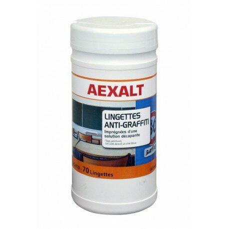 LINGETTES ANTI-GRAFFITI - Seau 70 lingettes Aexalt