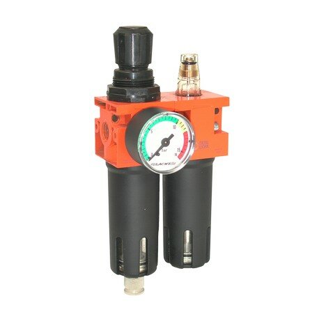 Ensemble filtre régulateur lubrificateur 1/4"