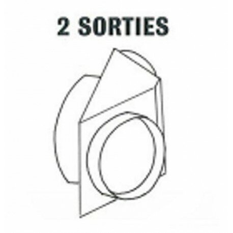 Départ de gaine 2 sorties Ø 300 mm pour EC et ECS 55