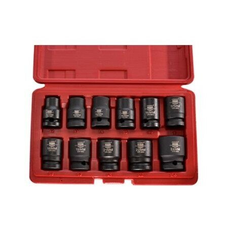 Coffret de 11 douilles chocs 1/2'' intensives