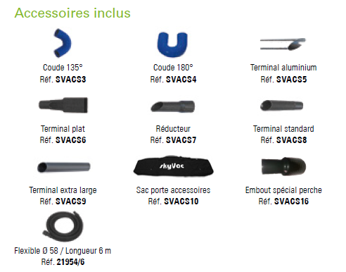 accessoires skyvac