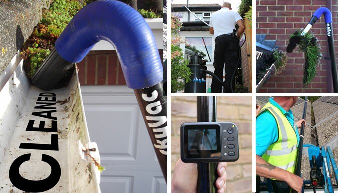 nettoyage de gouttière par aspirateur